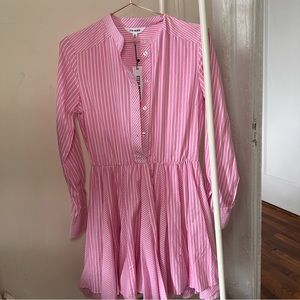 Pink Stripe Dress 💗🤍